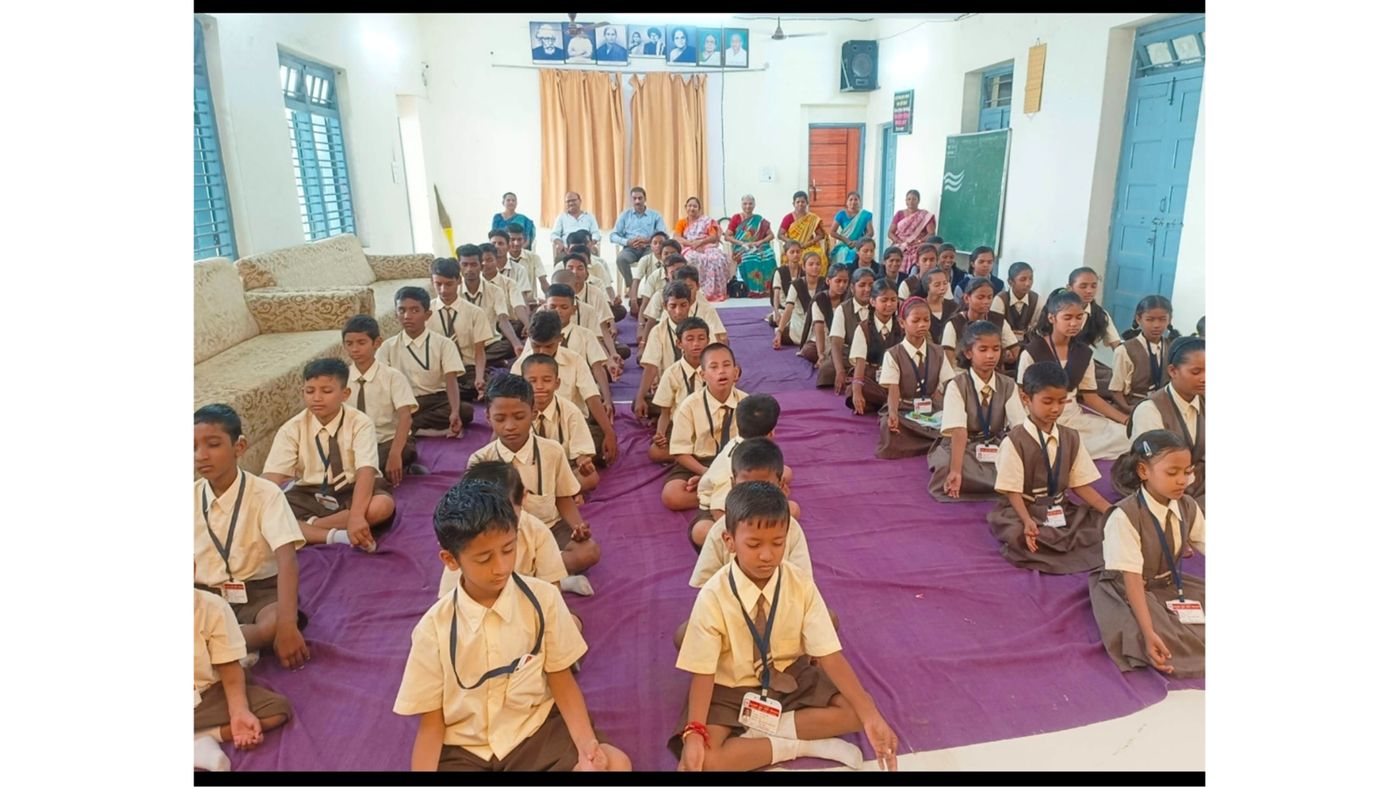 Meditation after Morning Assembly